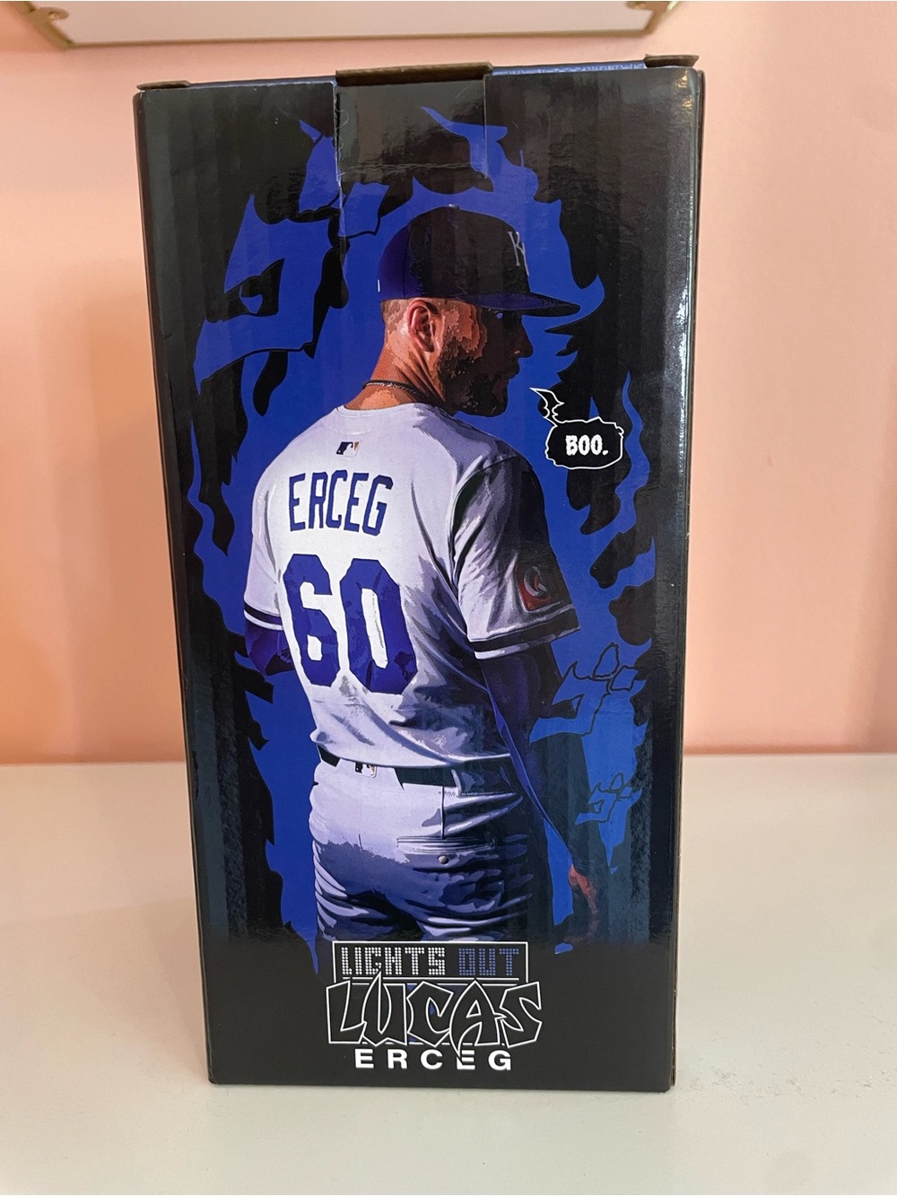 Lights Out Lucas Erceg Royals Battery Operated Bobblehead Figure New In Box - Picture 3 of 11